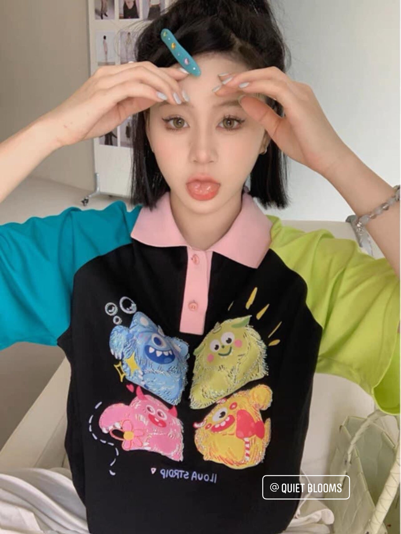 Polo Monster Đính Đá