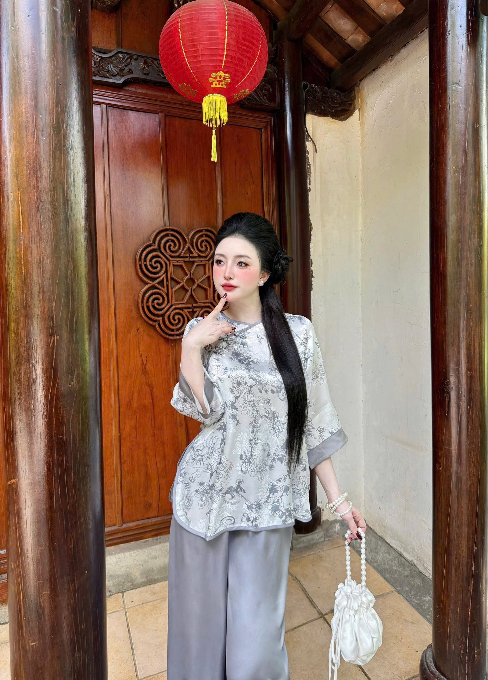 L14 Lam Áo Gấm Quần Lụa