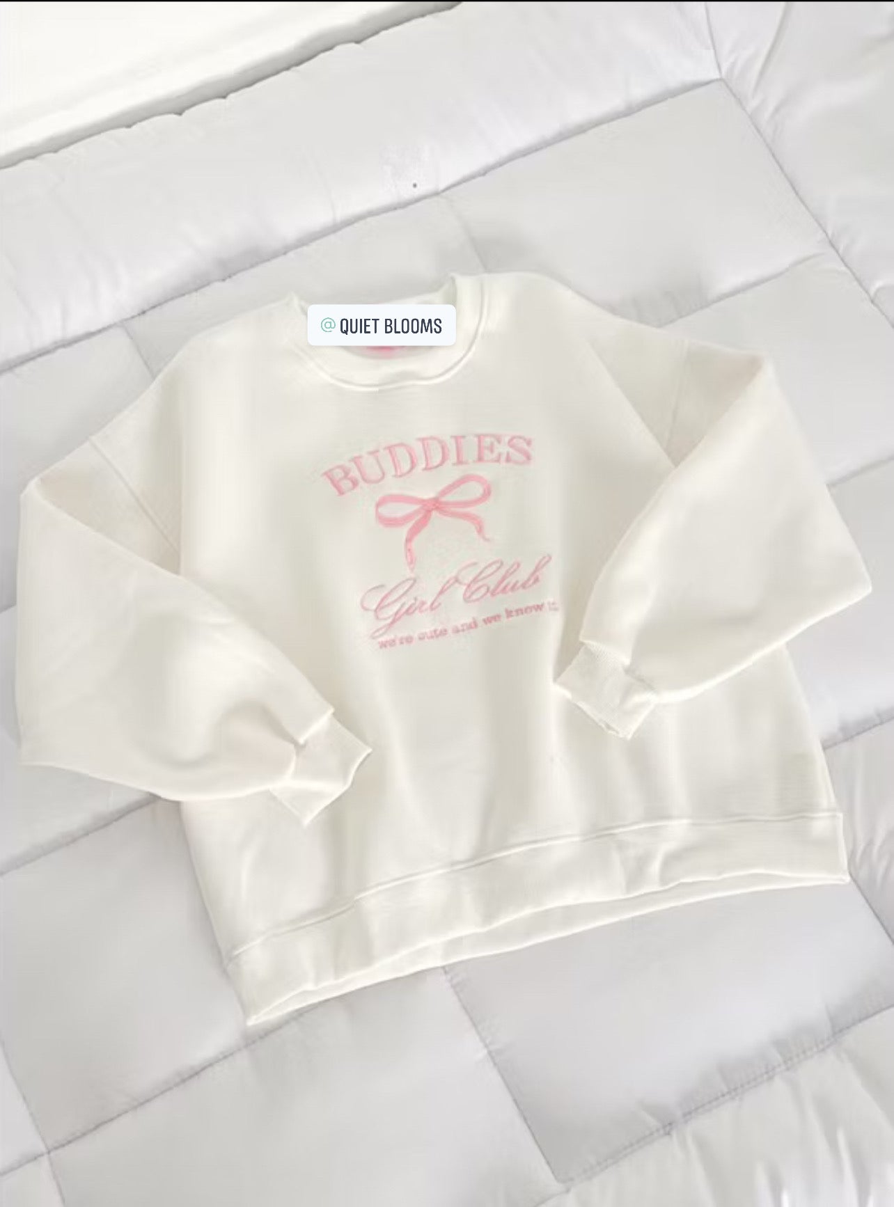 Buddies Girl Club Embroidered Sweatshirt