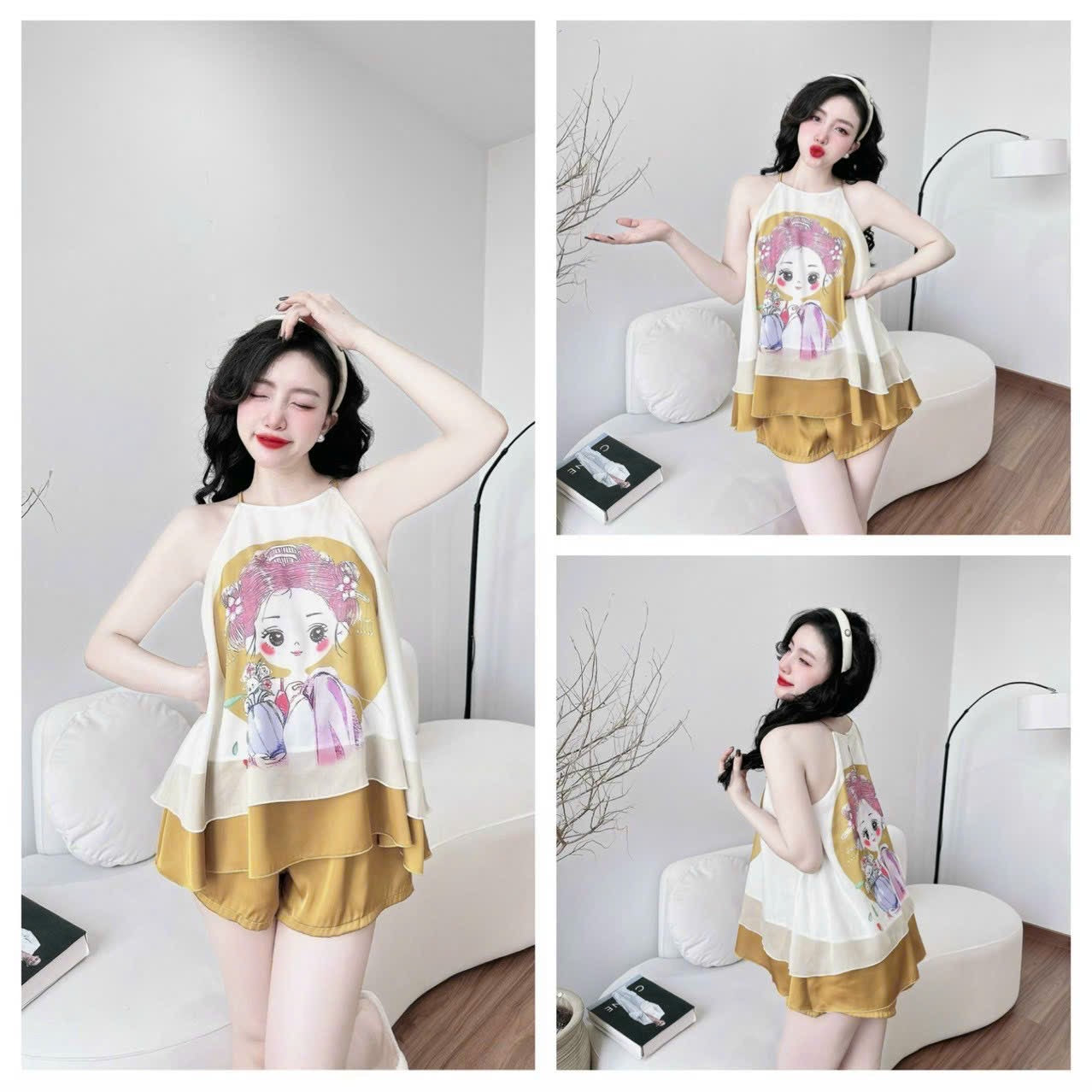 Yếm Đùi Cao Cấp Cute Pajamas