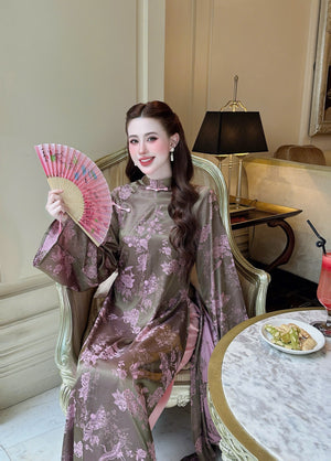 Áo Dài Gấm và Quần Lụa Lạnh