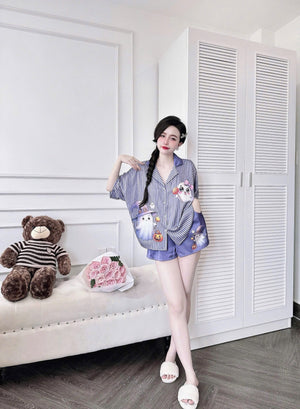 Halloween Ghost Short Pajamas Set