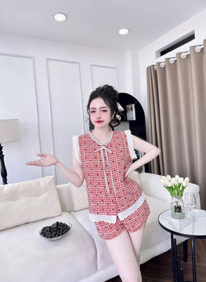 (90-120 lbs) Sleevelessed Kate Pajama Set
