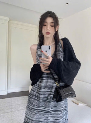 Knit Dress with Jacket