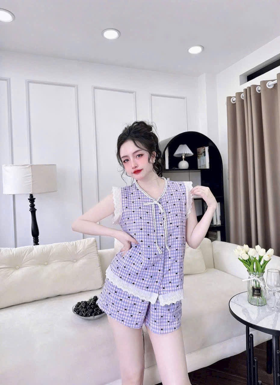 (90-120 lbs) Sleevelessed Kate Pajama Set