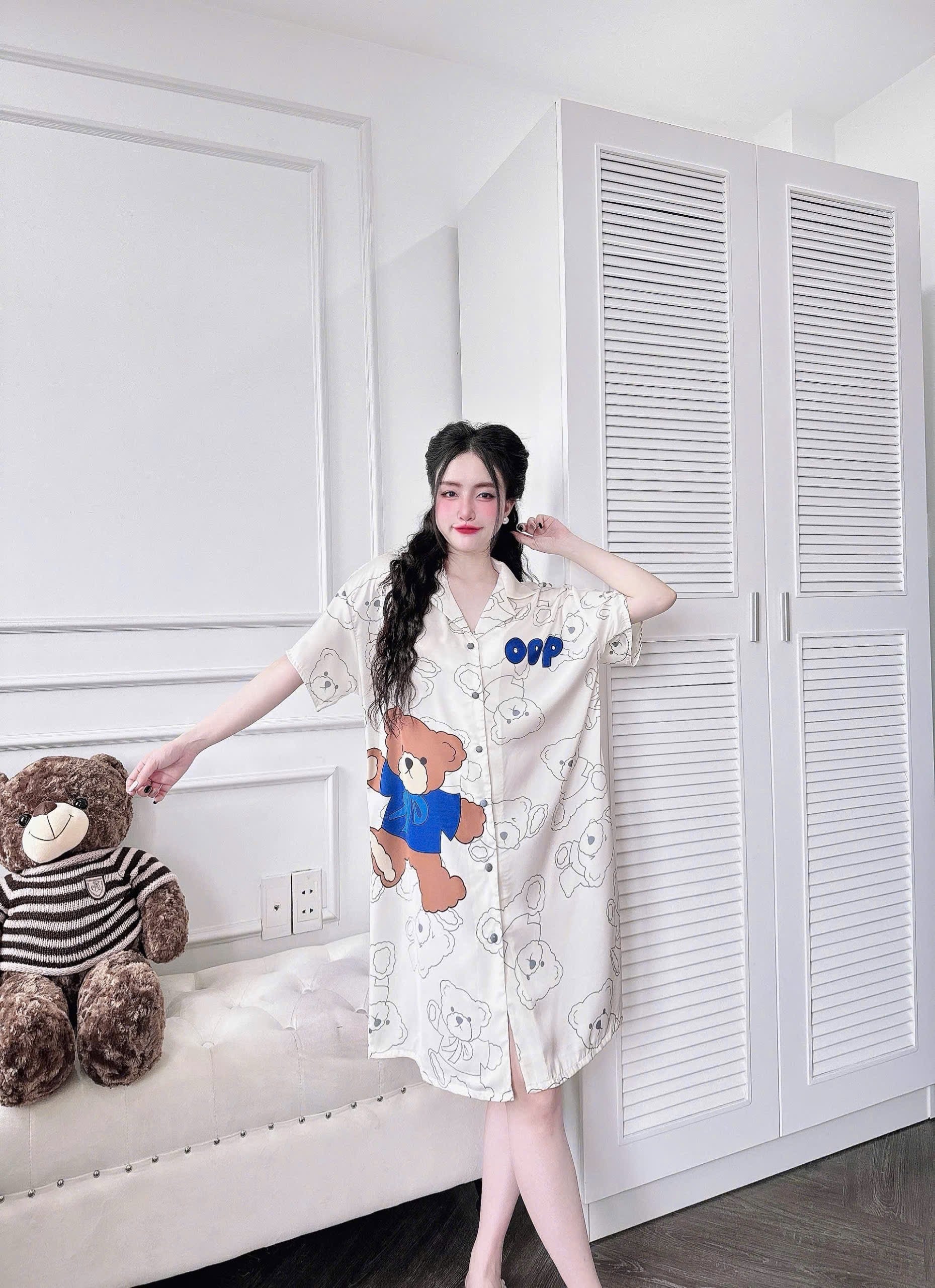 Size M/L (100-150 lbs) Oversized Latin Shirt Dress Sleepwear Pajamas