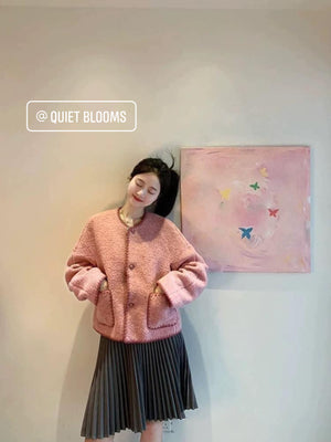 Dusty Pink Cardigan Jacket