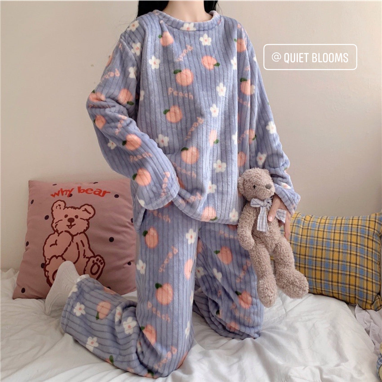 Fuzzy Fleece Pajamas Sleepwear #32