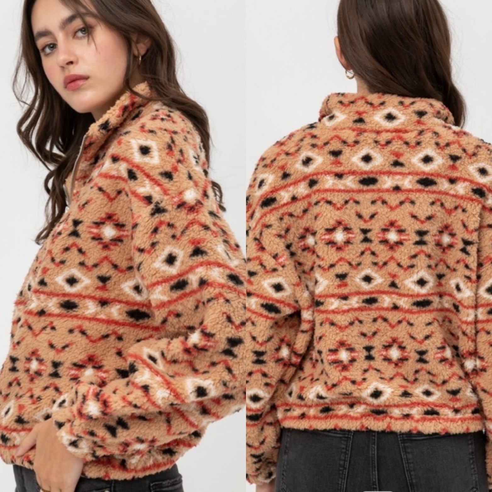 Aztec Print Casual Sweater