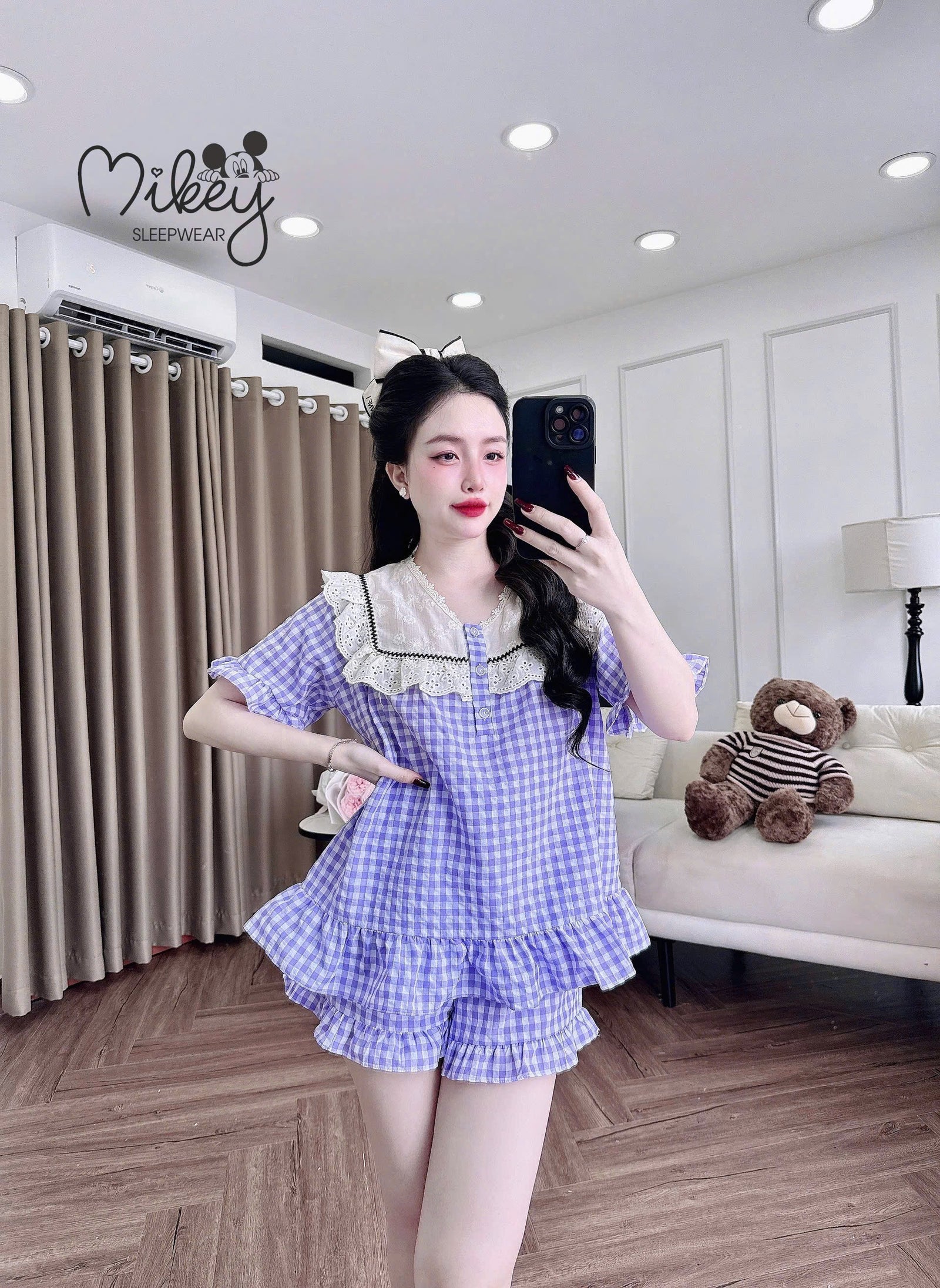 (90-120 lbs) Short Sleeved Kate Pajama Set