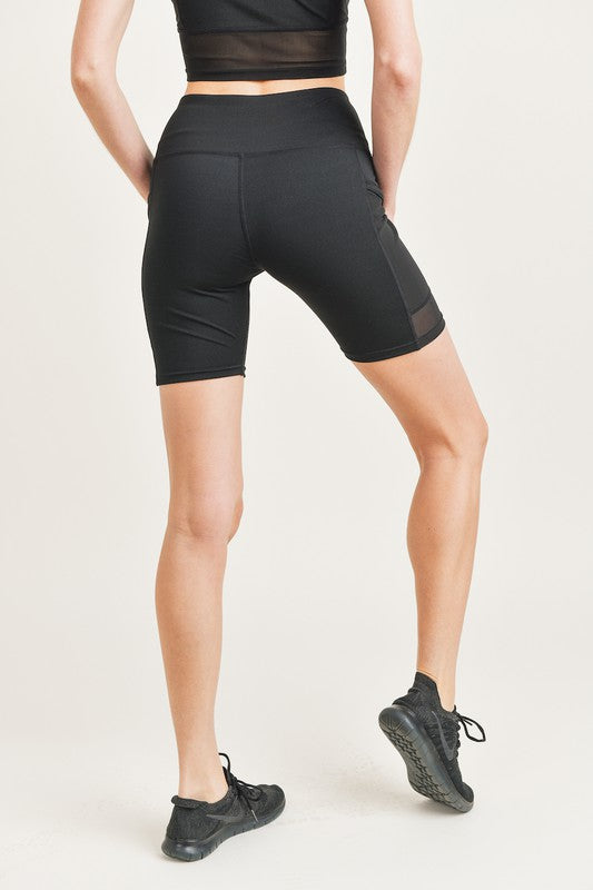 Biker Shorts w/ Side Pockets